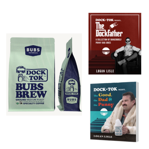 Coffee and TWO Signed Dad Joke Books